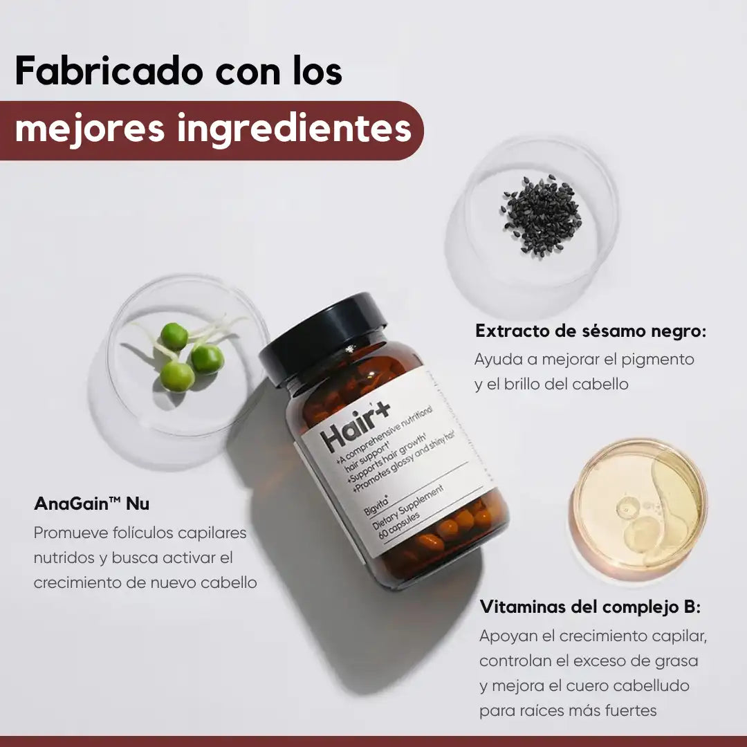 Hair+ 👩🦰Di adiós a la caída del cabello.