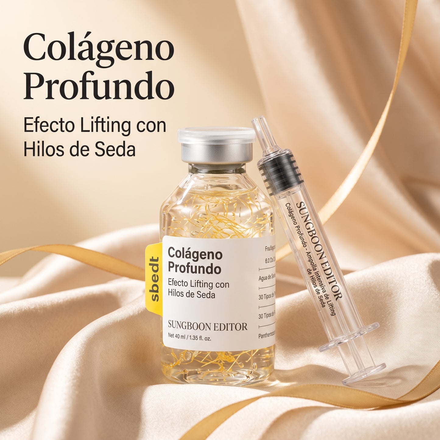 Péptidos profundos de colágeno y seda