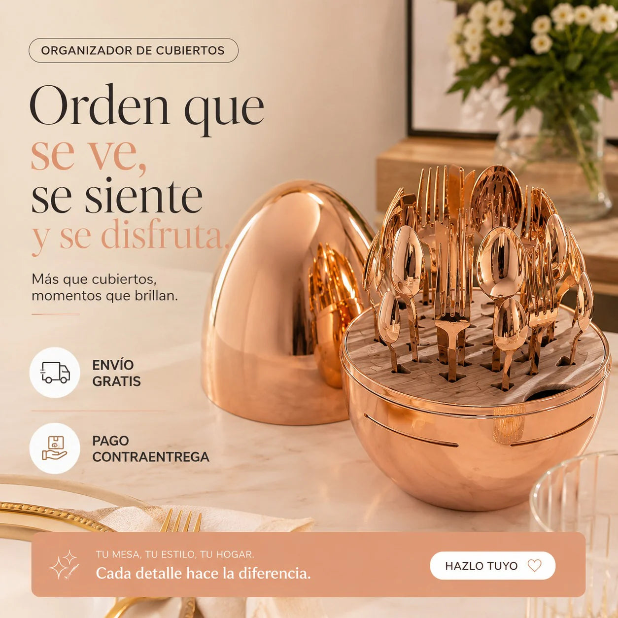 Luxury Egg - Juego De Cubiertos 24 Piezas