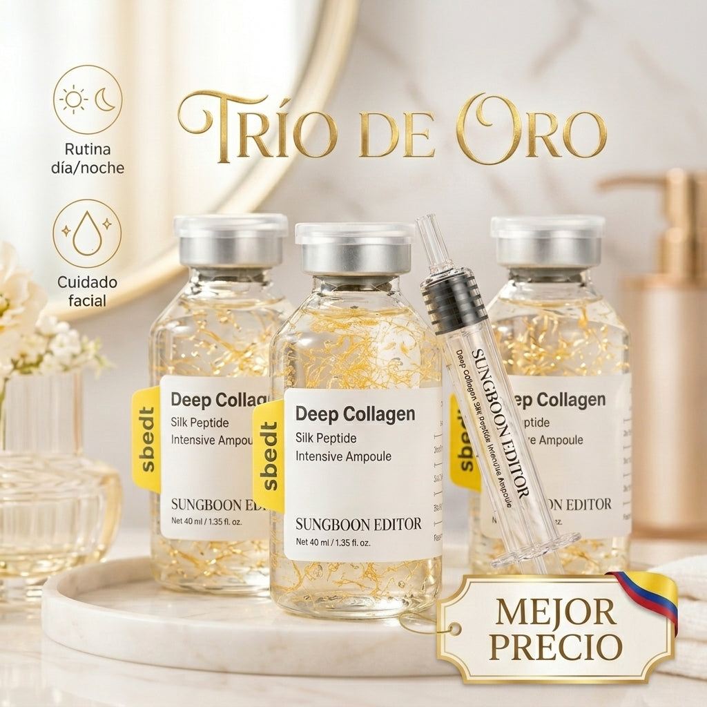 Péptidos profundos de colágeno y seda