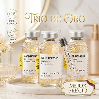 Péptidos profundos de colágeno y seda