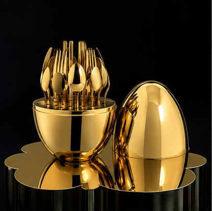 Luxury Egg - Juego De Cubiertos 24 Piezas