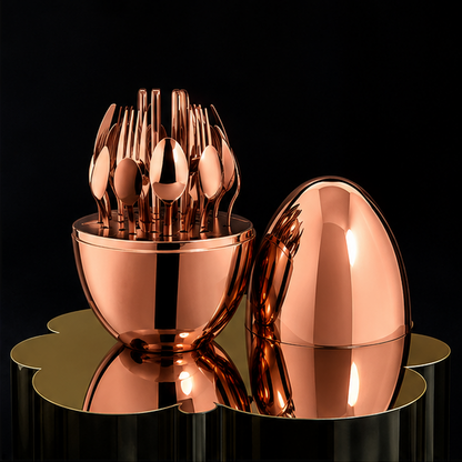 Luxury Egg - Juego De Cubiertos 24 Piezas
