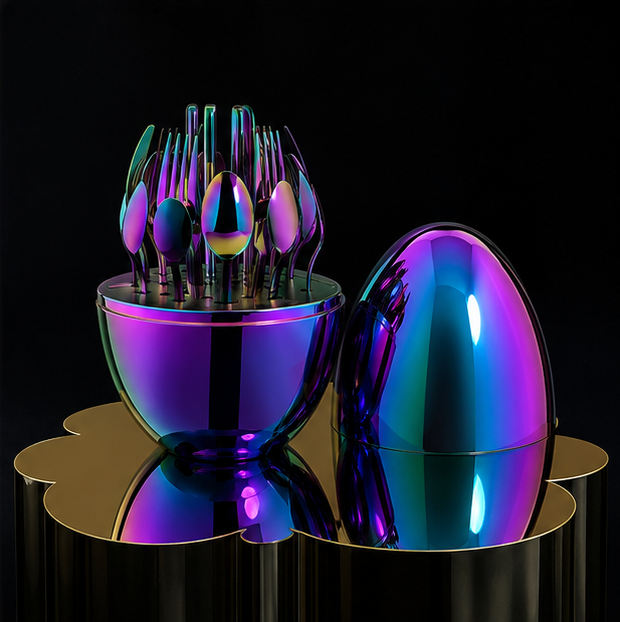 Luxury Egg - Juego De Cubiertos 24 Piezas