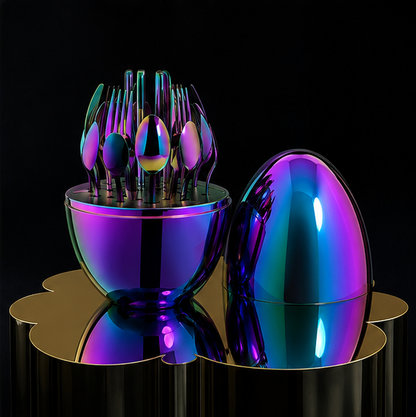 Luxury Egg - Juego De Cubiertos 24 Piezas